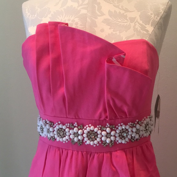 Lilly Pulitzer Crystal Dress in Hotty Pink. NWT. - Picture 1 of 4